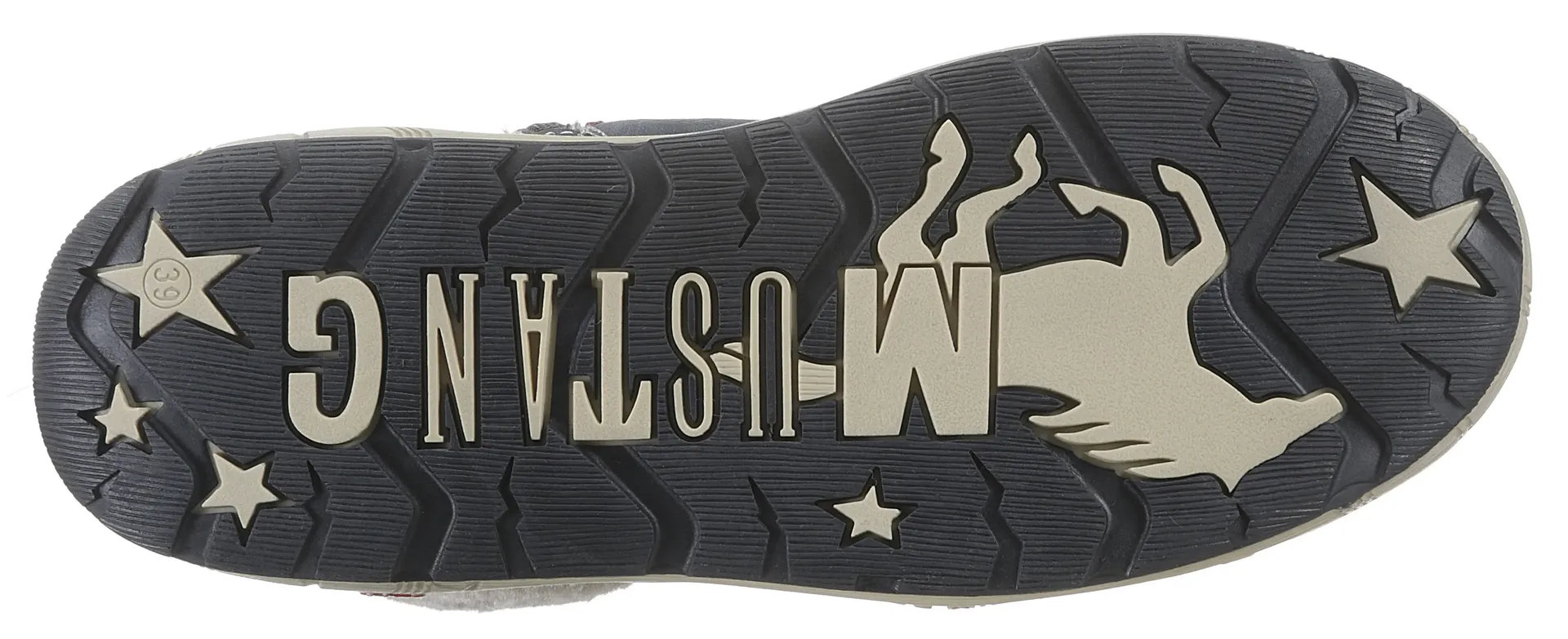 Зимние ботинки Mustang Shoes с воротником из искусственного меха шириной G = широкий, синий — фото 3