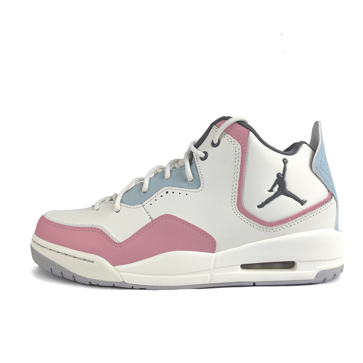 

Jordan Кроссовки баскетбольные Courtside 23 Shock Absorbers Slip Resistant Mid top Vintage мужские Pink White