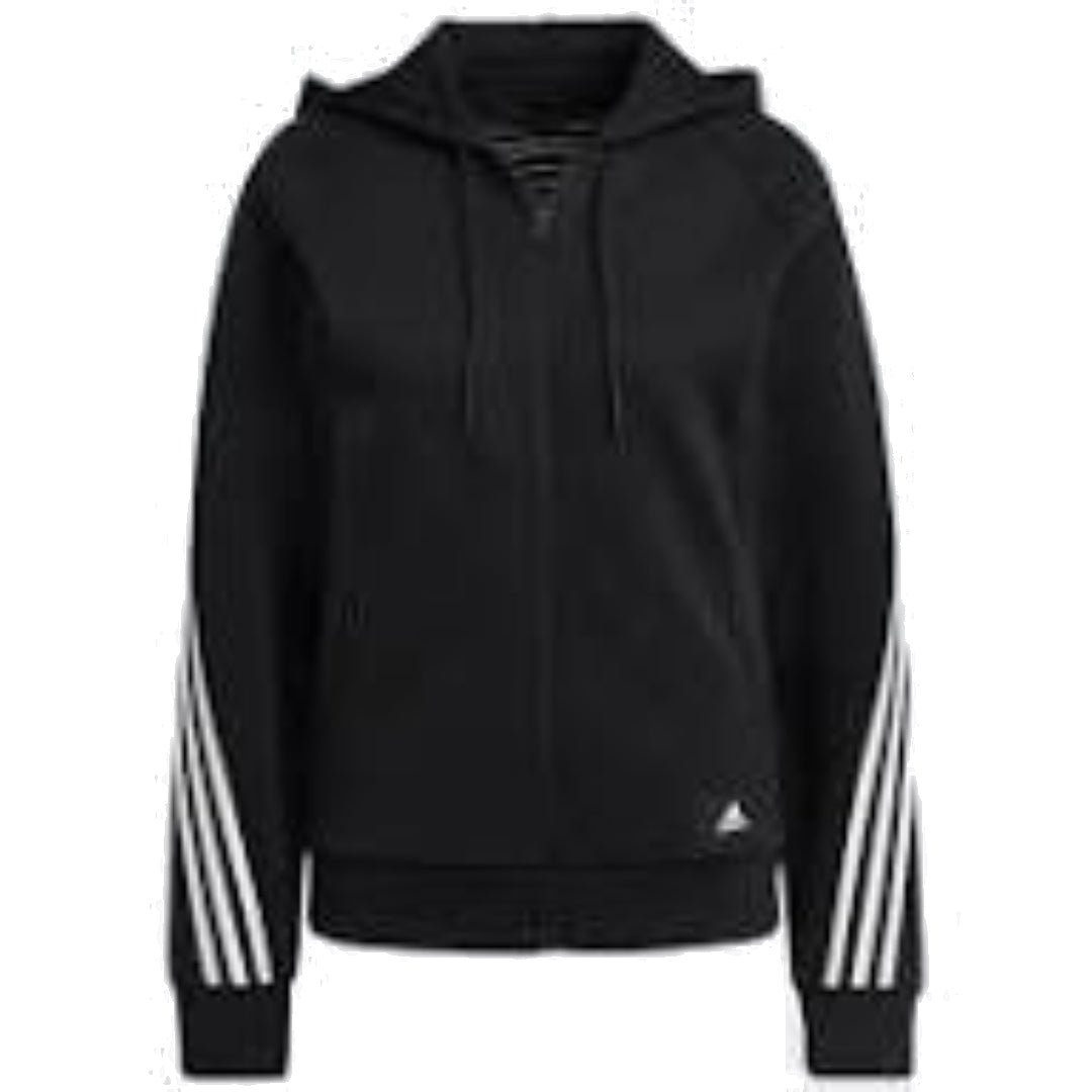 

Спортивный топ (WMNS) adidas Sportswear Future Icons 3-Stripes Hooded Track Top 'Black White'' Asia Sizing H57287, черный
