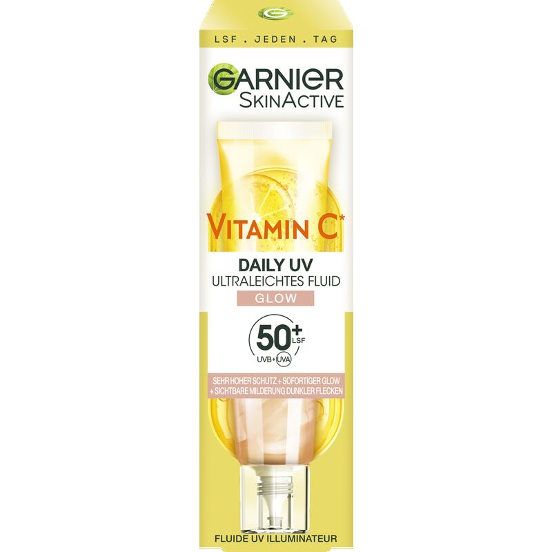 

Ежедневный солнцезащитный флюид с витамином С для сияния SPF 50+ Garnier, 40 ml