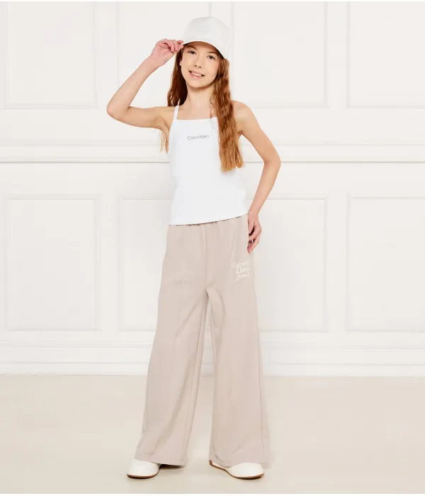 Спортивные штаны Flare fit Calvin Klein Jeans, бежевый — фото 2