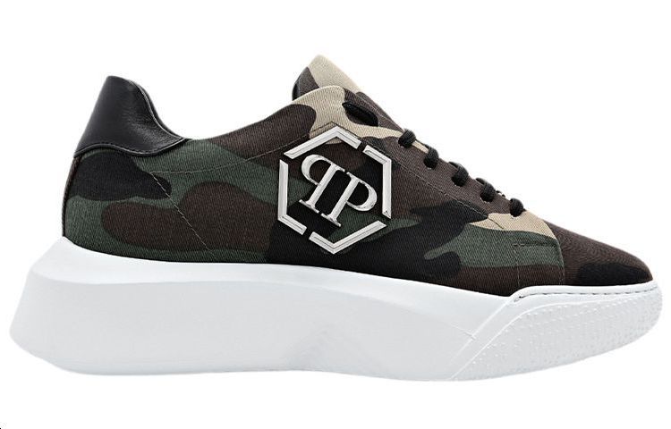 PHILIPP PLEIN Godzilla Abrasion Resistant Low top Casual Shoes Мужские Темно-зеленые — фото 3