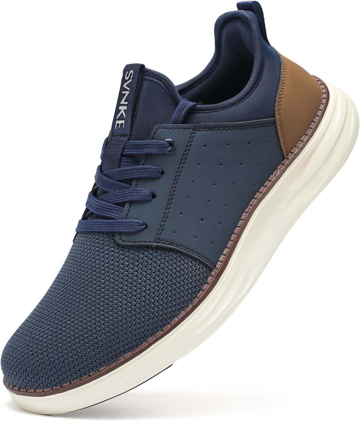 

Мужские слипоны, повседневная модная обувь, удобные кроссовки для легкой ходьбы, комфортные и легкие Svnke, темно-синий