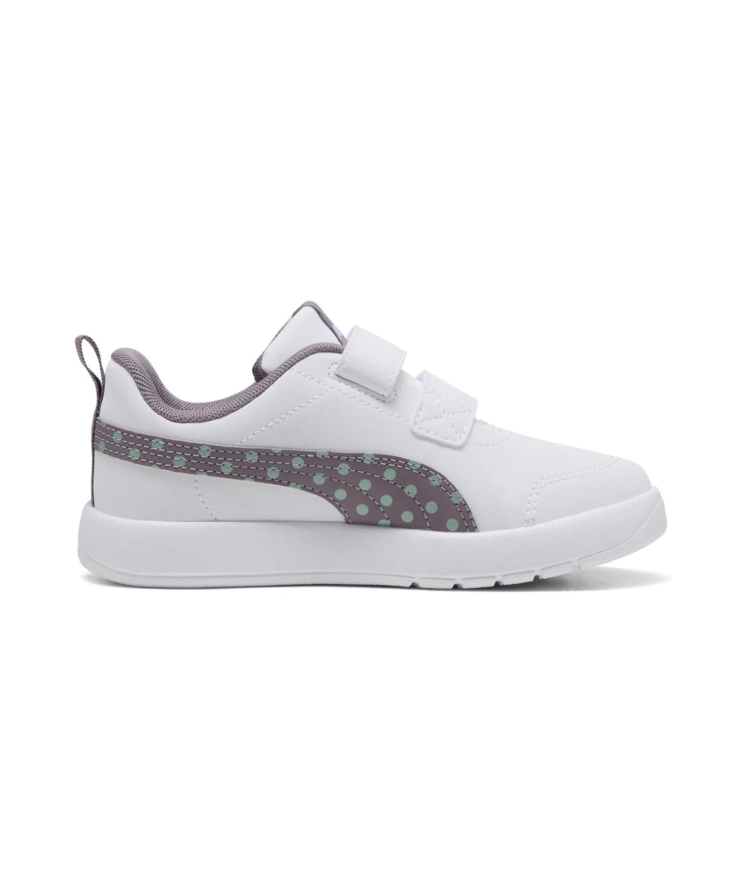 Детские кроссовки PUMA Courtflex V3 Dotty PS для девочек белые — фото 3