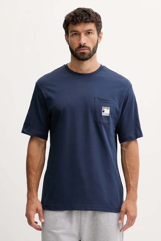 

Хлопковая футболка The North Face, темно-синий