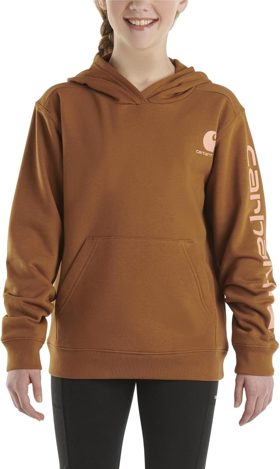 

Толстовка с капюшоном Carhartt для девочек, Carhartt Brown