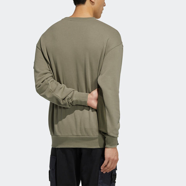 Толстовка Men's adidas originals Adv Crewneck Multiple Pockets Pullover Sports Round Neck Olive, мультиколор — фото 3