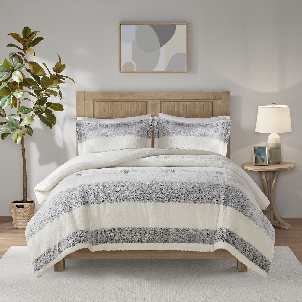

Комплект одеял Madison Park Hollis из шерпы, цвет Green Ivory