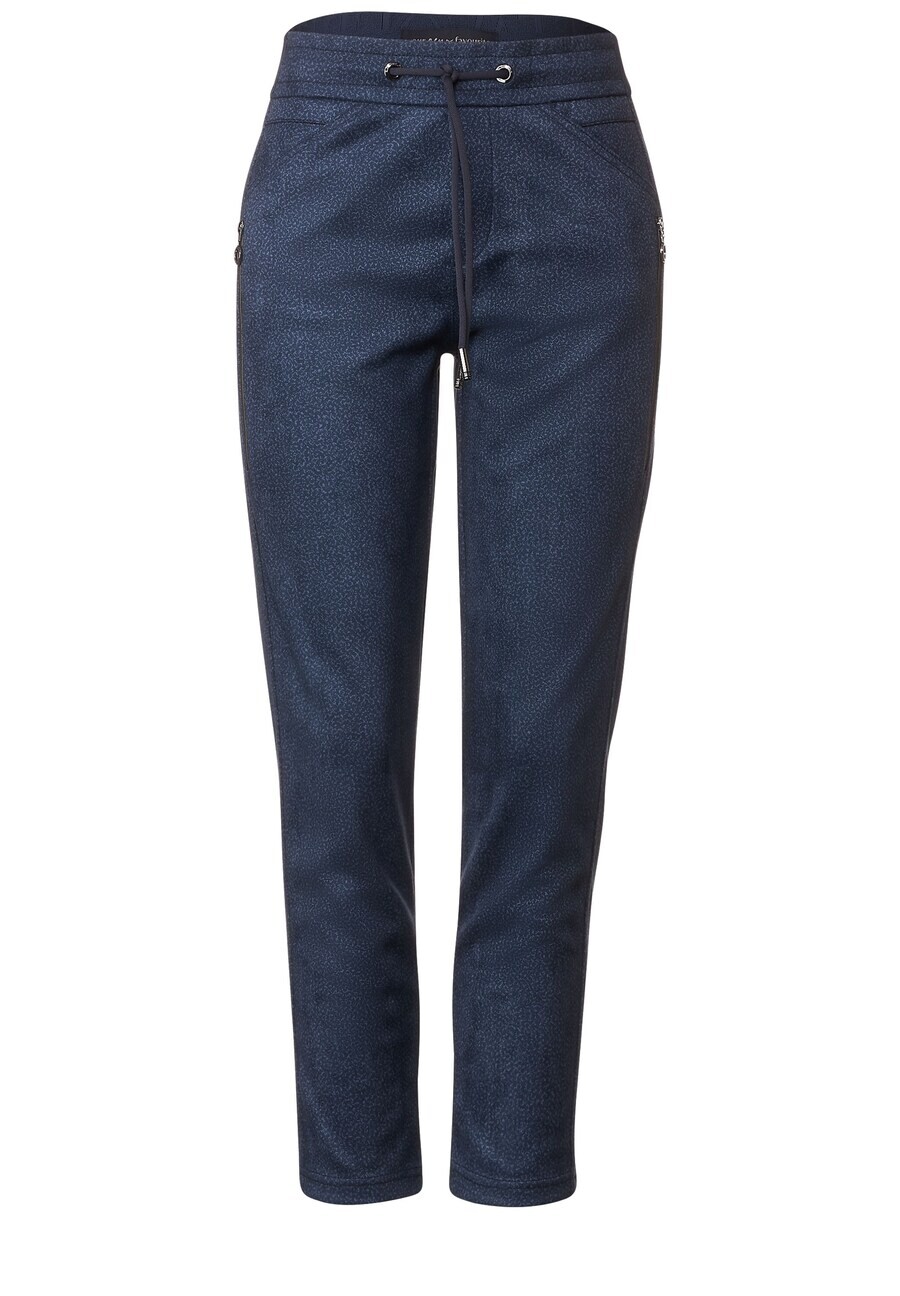 

Тканевые брюки STREET ONE Loose fit Pants, темно-синий