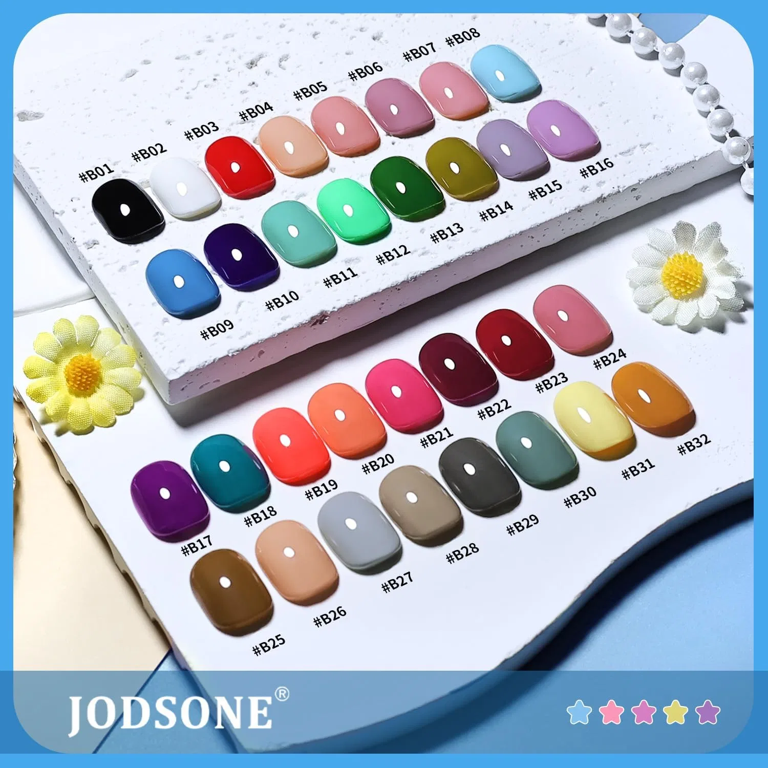 Набор гель-лаков JODSONE 32 цвета с УФ-лампой Jodsone, 32Color-Suno5 — фото 4