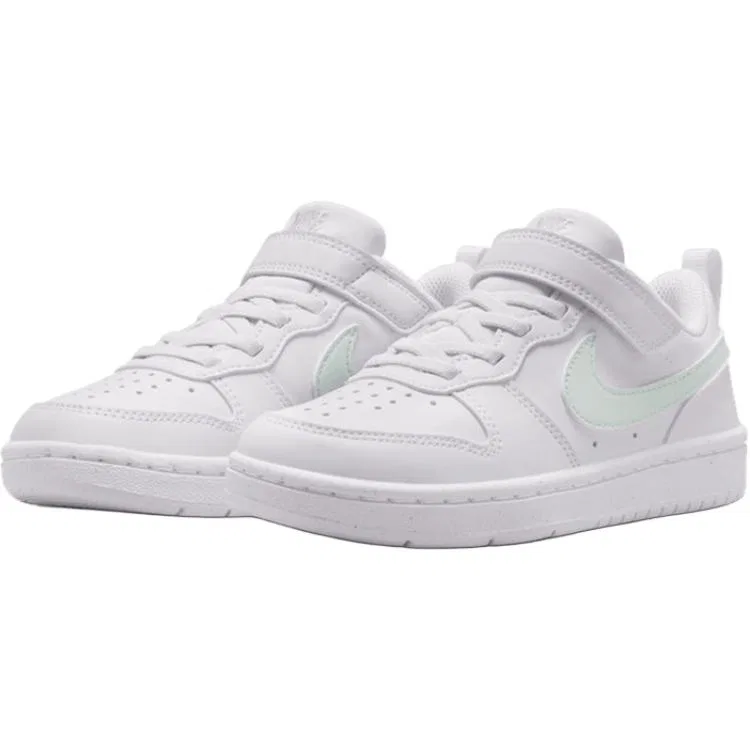 Кроссовки для скейтбординга Court Borough Low top White Green Kids' Nike — фото 4