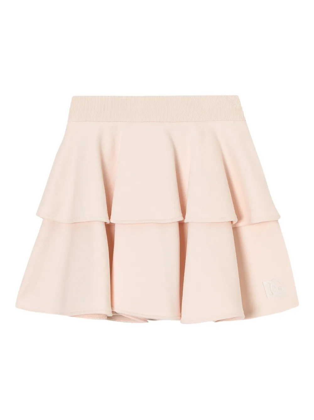 

Ярусная юбка с оборками Dolce & Gabbana Kids, розовый