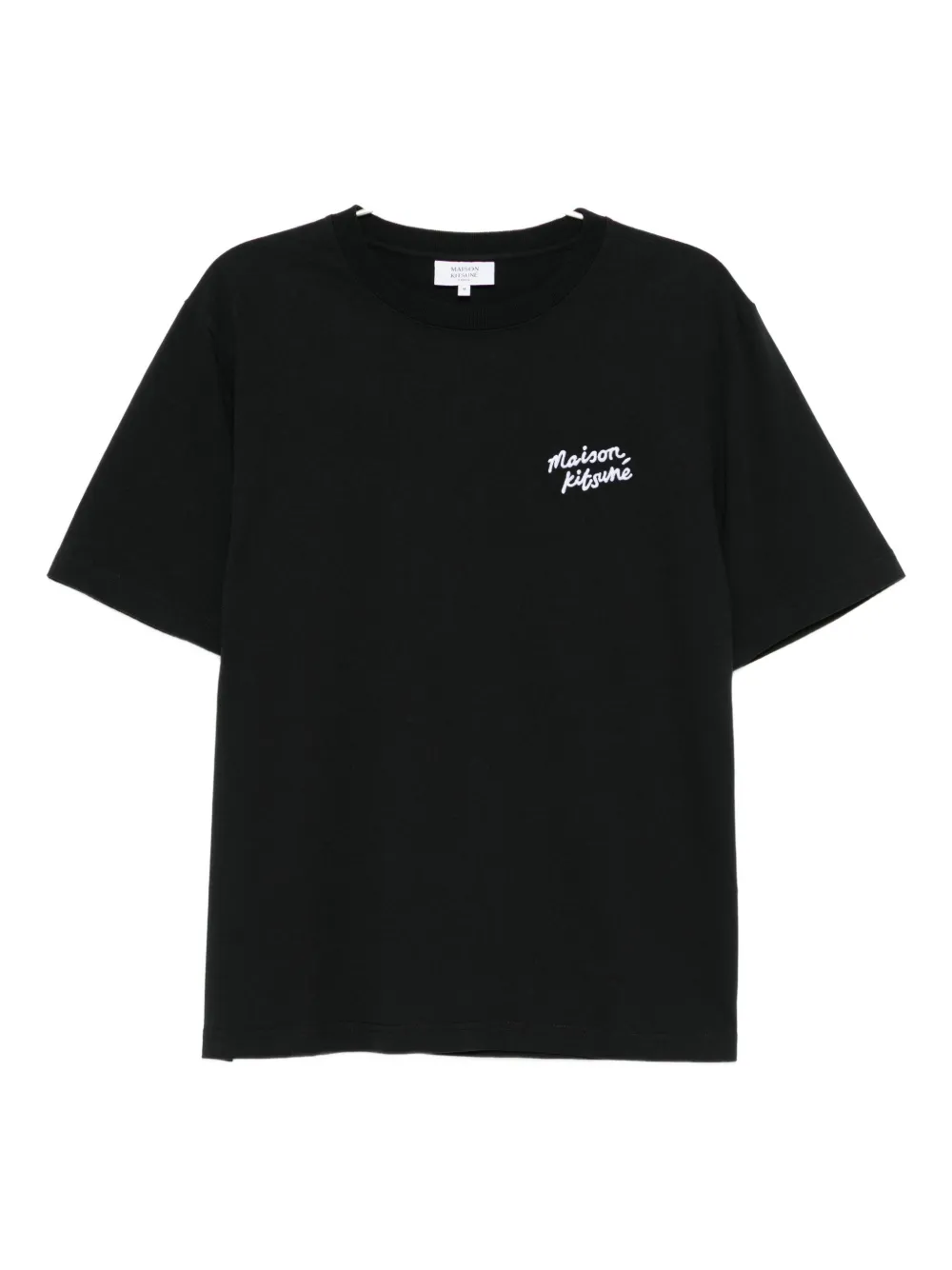 

Футболка с вышивкой Maison Kitsuné, черный