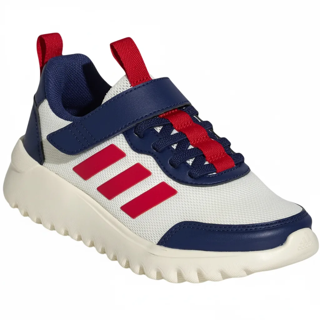 Adidas Низкие повседневные кроссовки бело-синие детские — фото 4