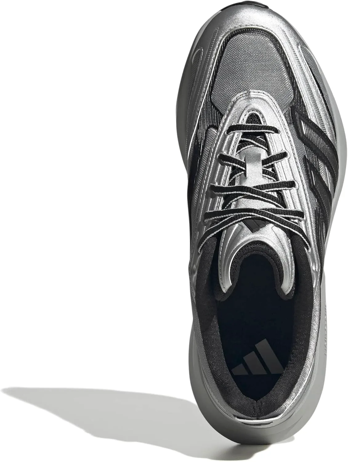 Мужские кроссовки Adidas Lightblaze Glow на шнуровке для повседневной носки - синие, металлик/черный/серый — фото 2