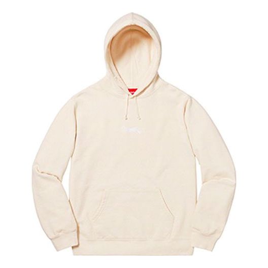 

Худи Supreme SS19 Tag Logo Hooded Sweatshirt Natural Logo, кремовый