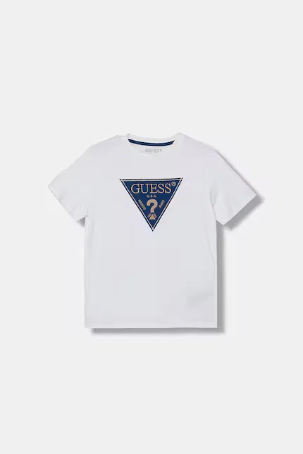 Футболка детская хлопковая Guess, белый