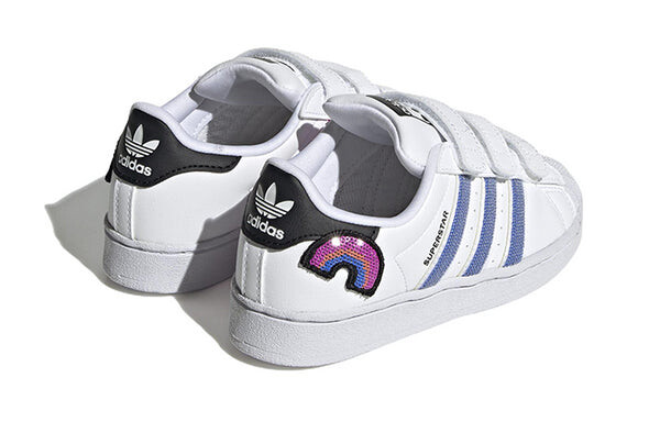 Кроссовки суперзвезда обувь Adidas, белый — фото 4