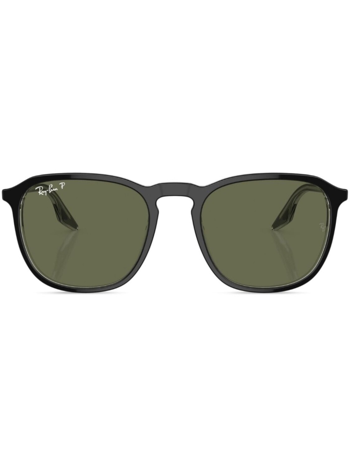 

Круглая оправа с надписью-логотипом Солнцезащитные очки Ray-Ban, черные