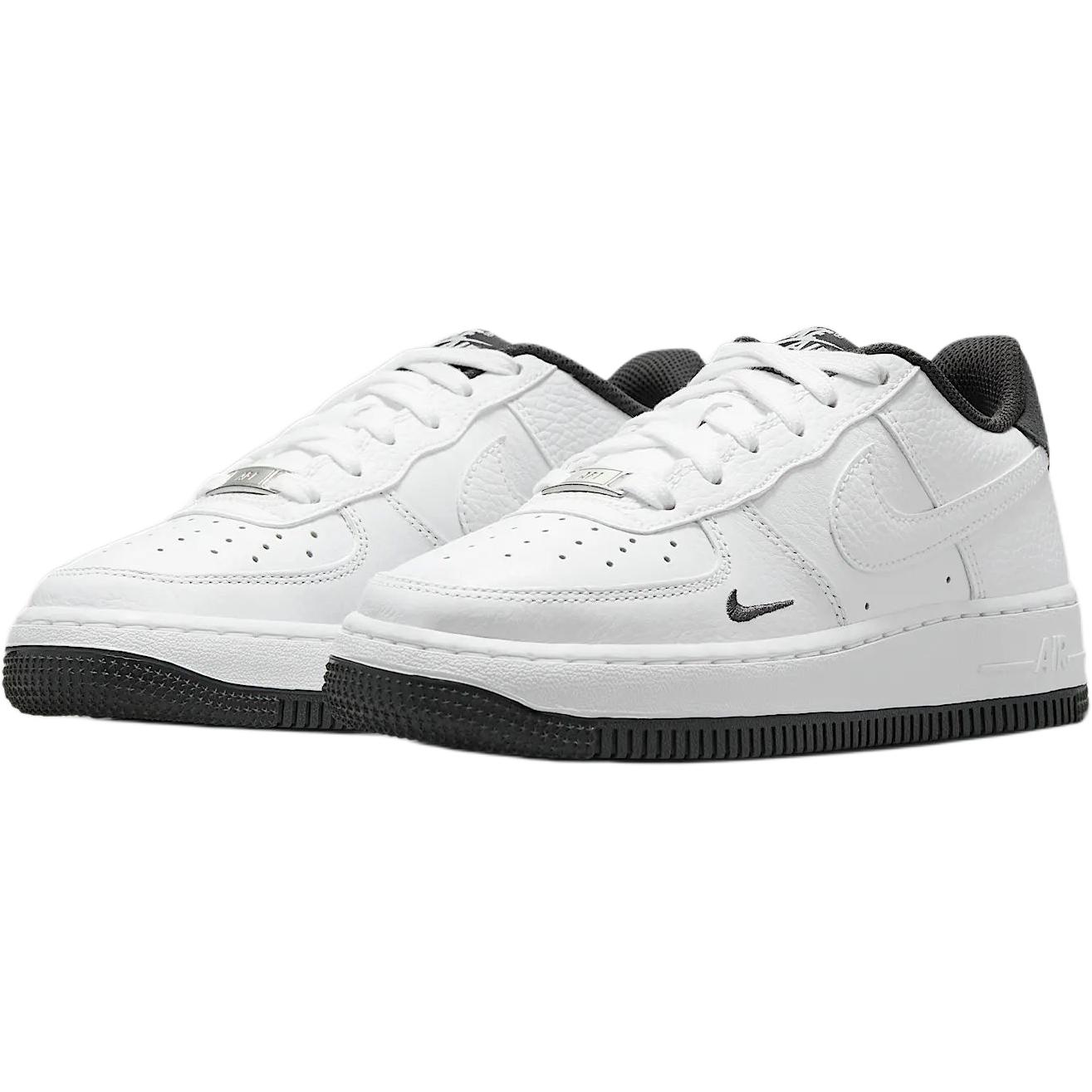 Кроссовки для скейтбординга Air Force 1 Lv8 Slip Resistant Abrasion Resistant низкие детские белый/черный Nike, белый/черный — фото 4