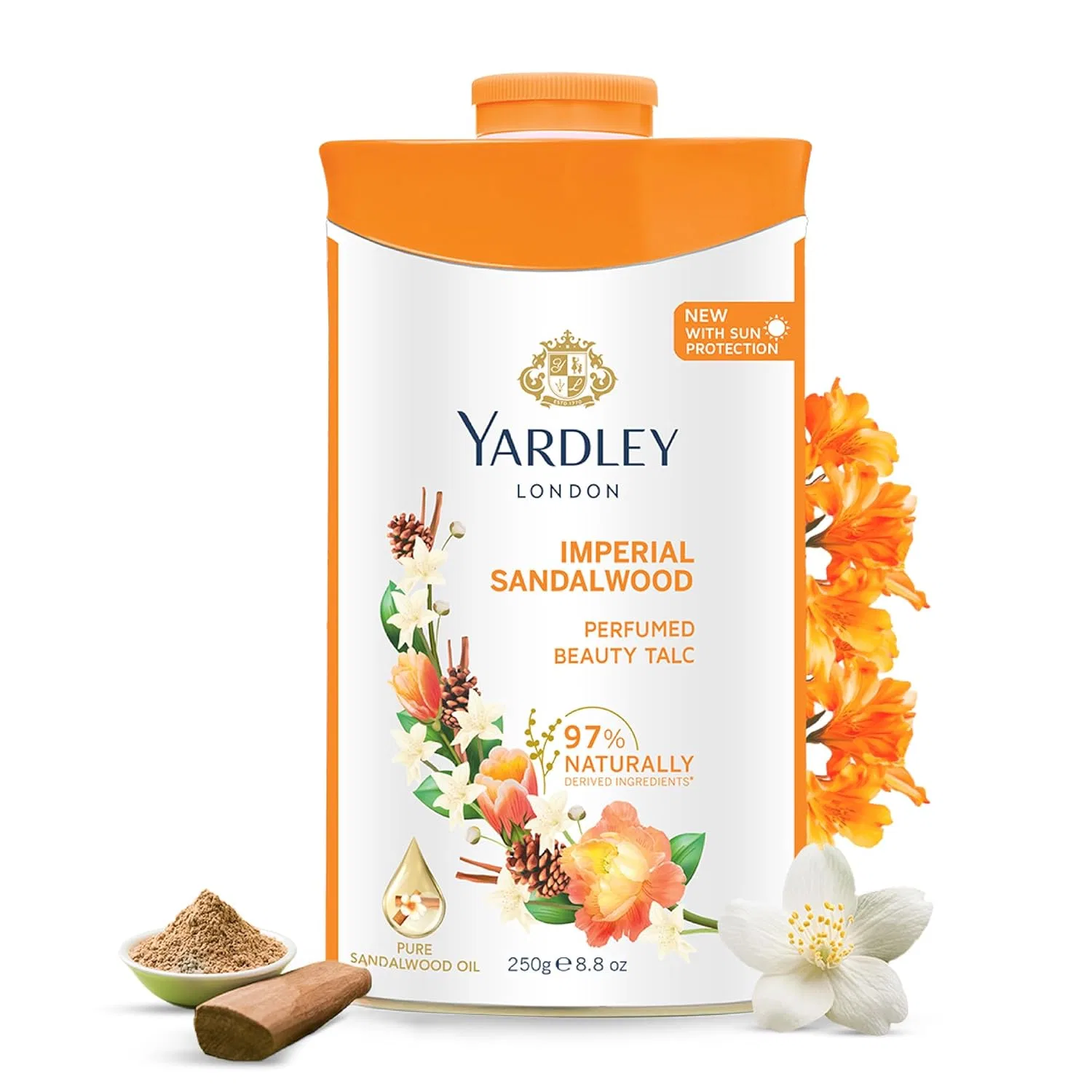 Тальк Yardley с ароматом сандала, 250 г Yardley London