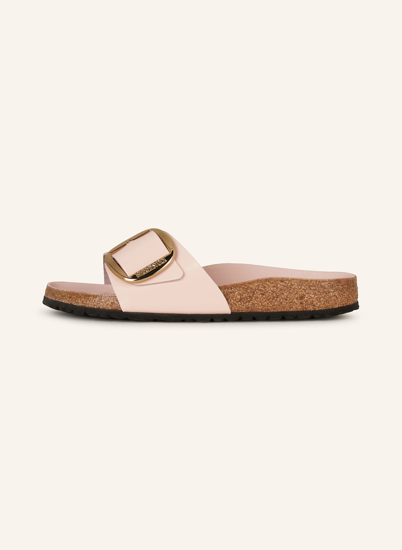 Мюли мадрид большая пряжка лена Birkenstock, розовый — фото 4