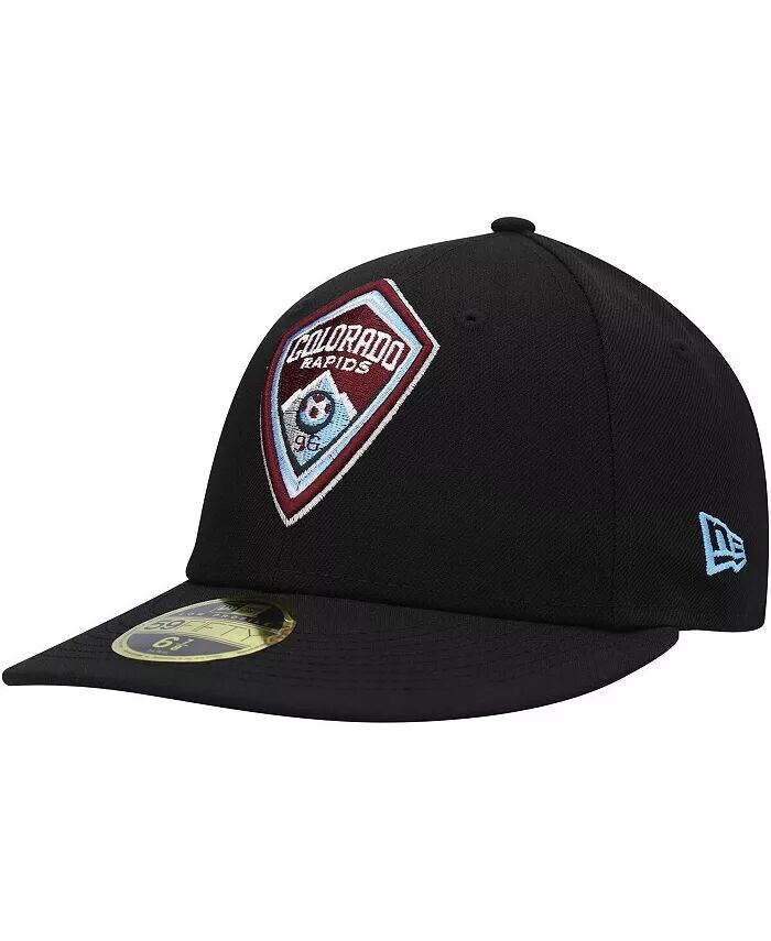 

Мужская черная приталенная шляпа Colorado Rapids Primary Logo Low Profile 59FIFTY New Era