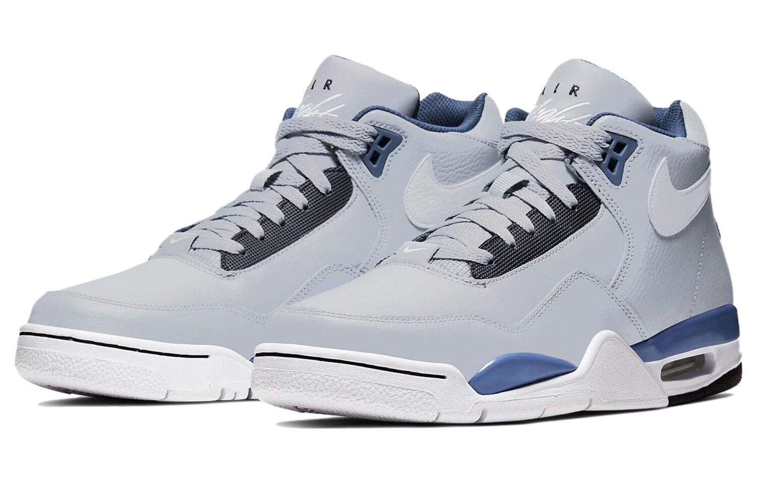 Кроссовки Nike Flight Legacy Wolf Grey Mystic Navy — фото 2