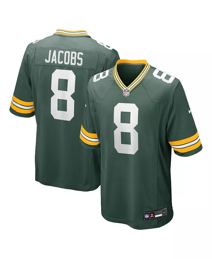 

Мужская игровая футболка Josh Jacobs Green Bay Packers Team Nike