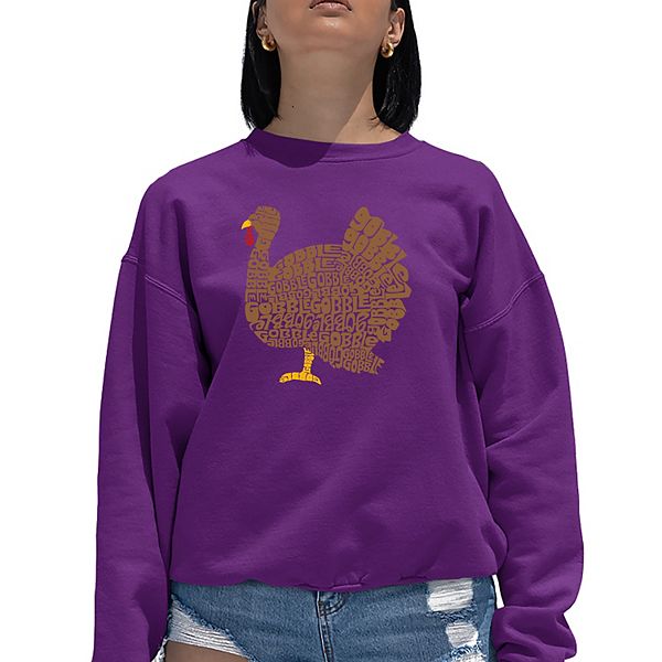 

Свитшот с принтом Thanksgiving для женщин La Pop Art, Purple
