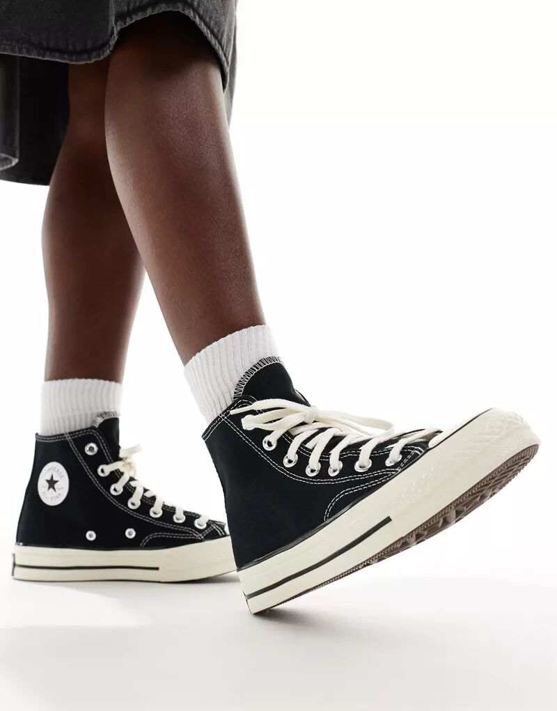 

Черные высокие кеды унисекс Converse Chuck 70 Hi