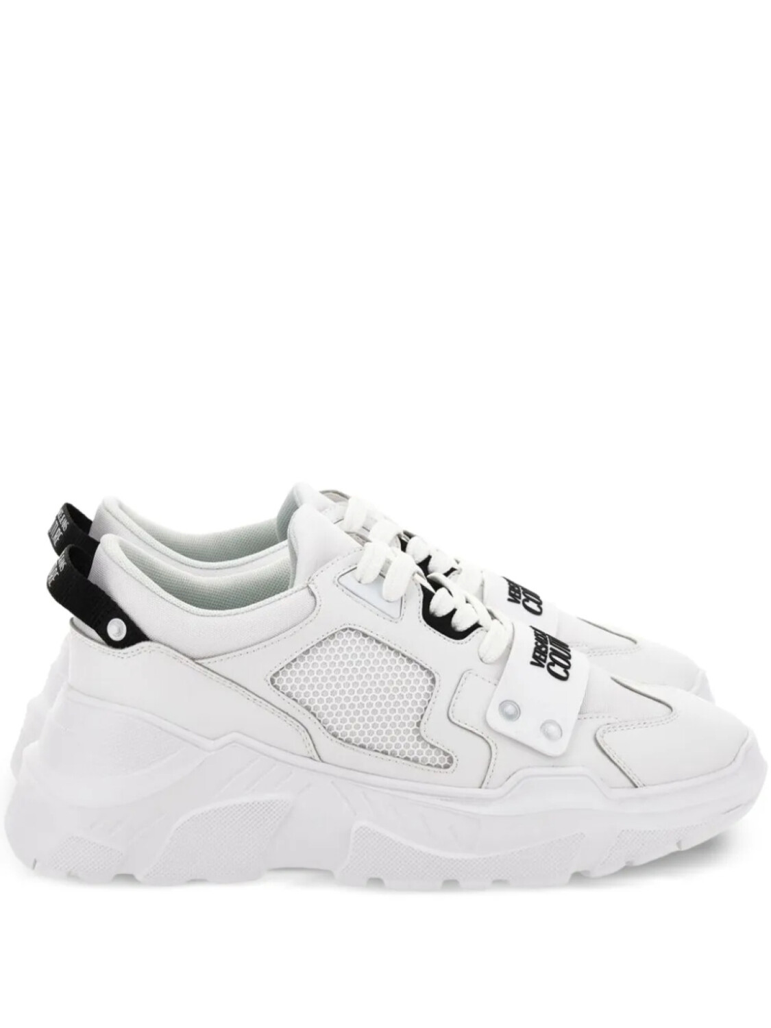 

Versace Jeans Couture кроссовки с сетчатыми вставками, белый