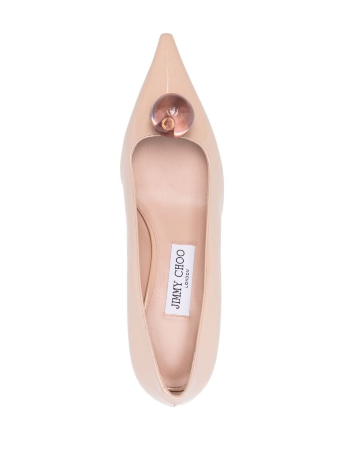 50-мм шаровые туфли Jimmy Choo, нейтральный цвет — фото 4