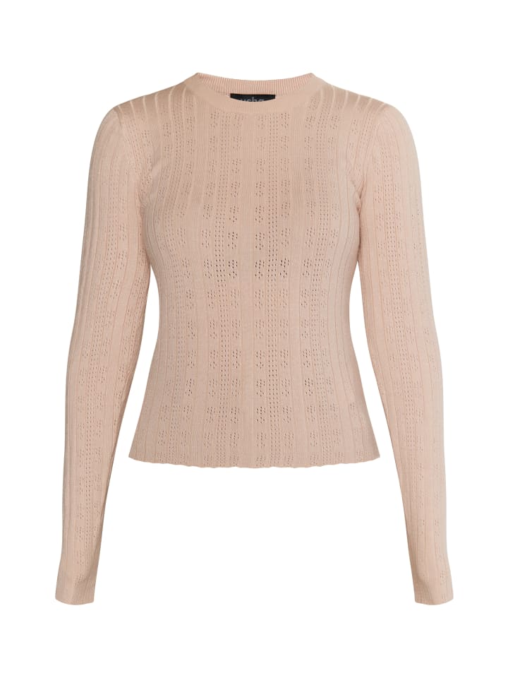 

Женский вязаный свитер розового цвета usha BLACK LABEL