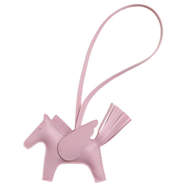 

HERMES Кожаный кулон из телячьей кожи розовый женский, Pink