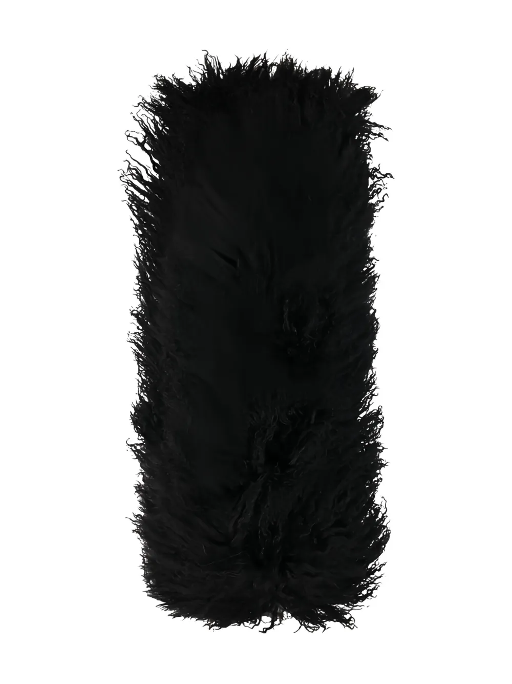 

Шарф из монгольского меха DES PHEMMES, черный