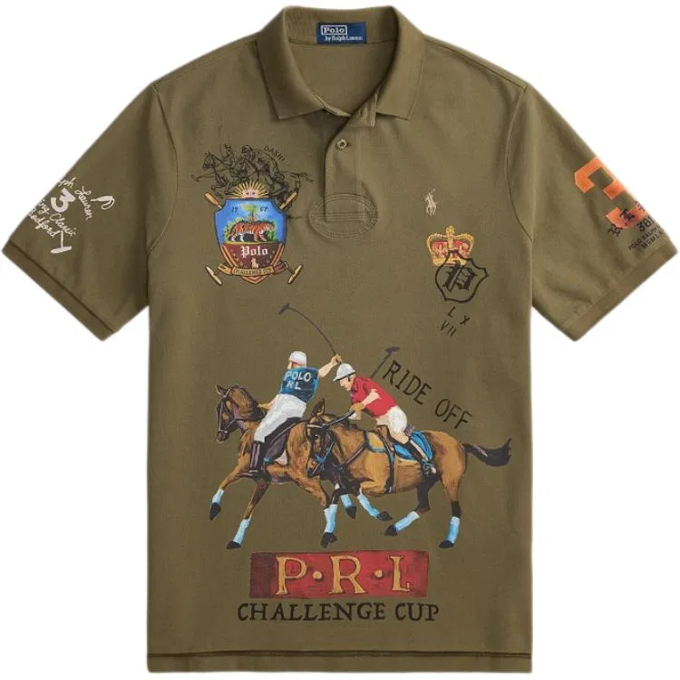 Поло классическое мужское Polo Ralph Lauren, Olive Green