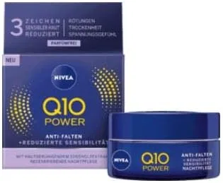 Крем для лица Nivea — Ночной Q10 Power для чувствительной кожи, 50 мл