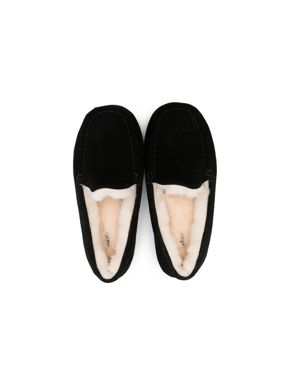Лоферы с меховой подкладкой UGG Kids, черный — фото 3
