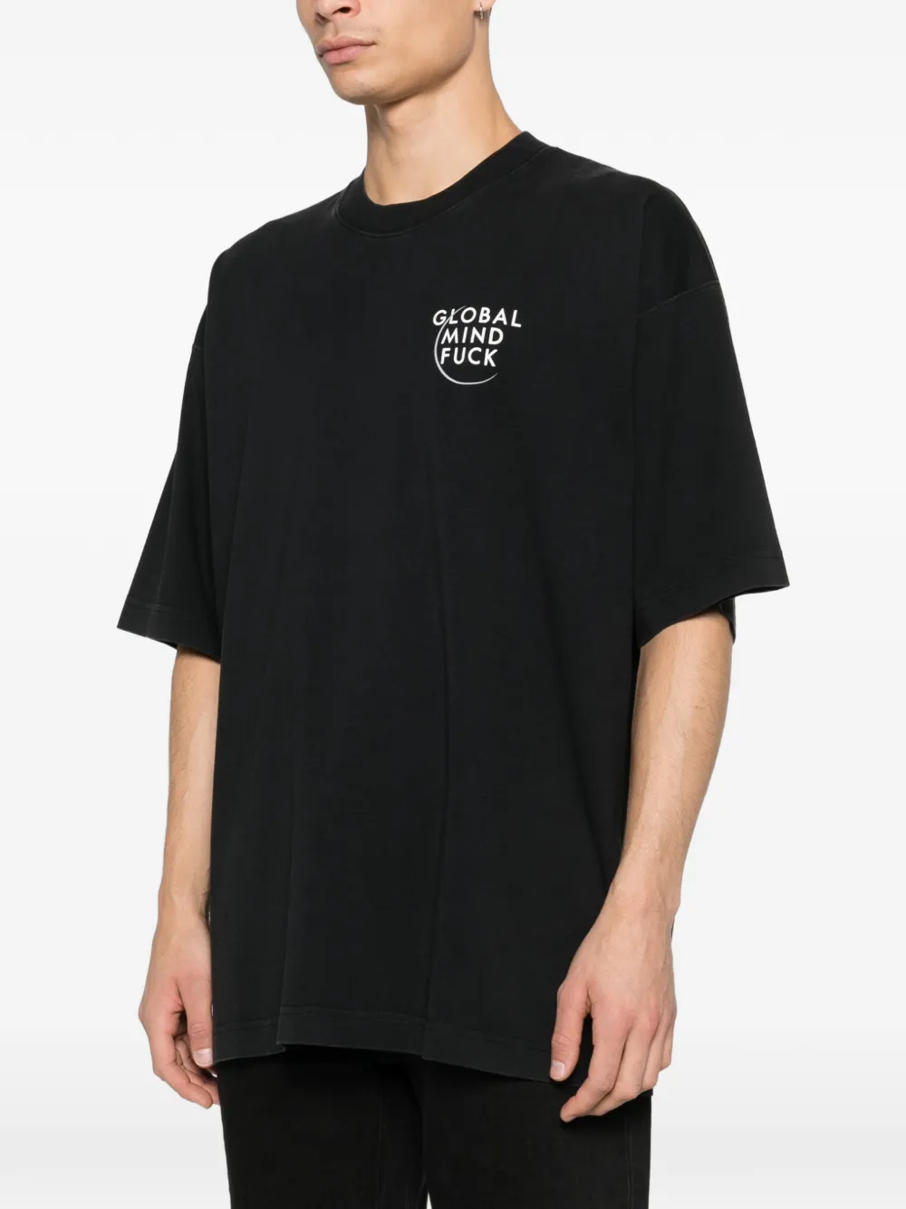 Футболка с принтом VETEMENTS, черный — фото 3