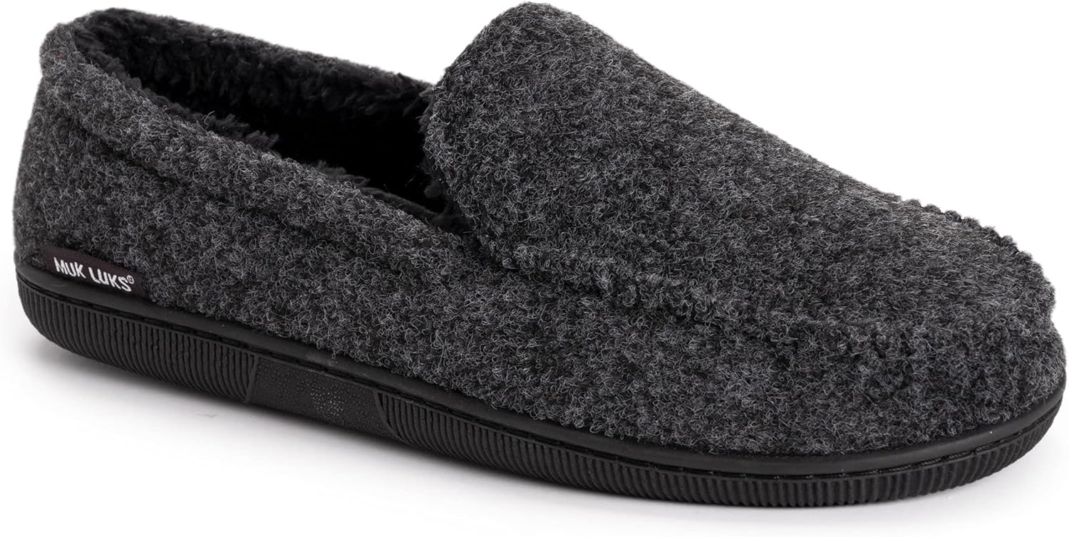 

Мокасины MUK LUKS для мужчин из искусственной шерсти, черный