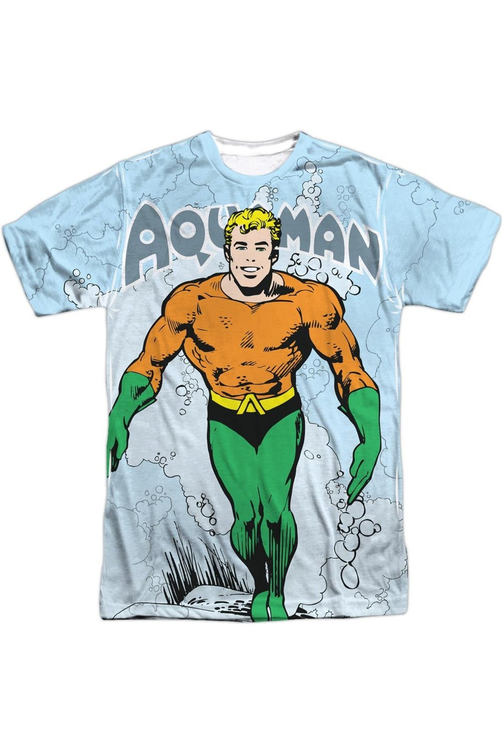 

Футболка DC Comics Classic Aquaman с коротким рукавом для взрослых из полиэстера Gildan, белый