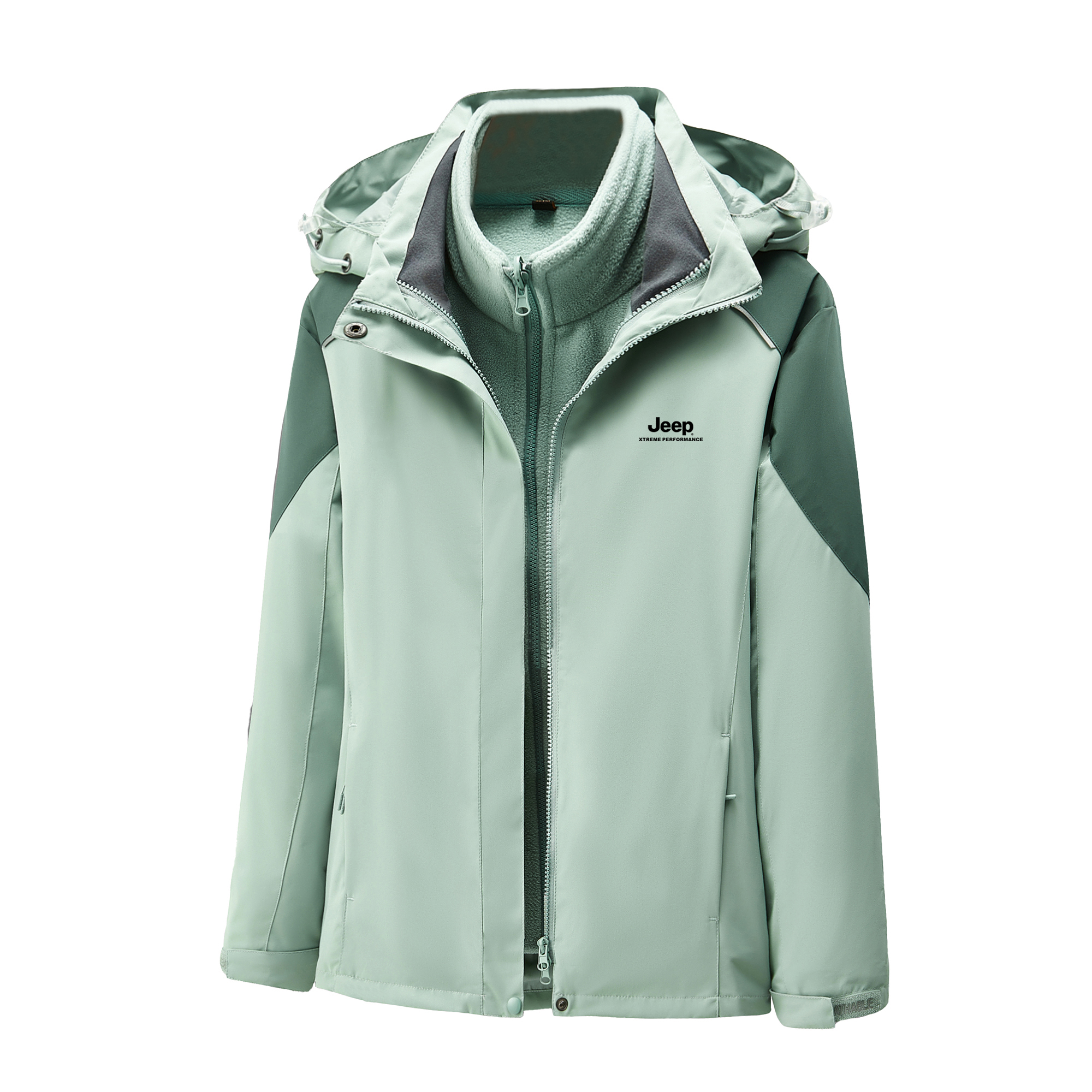 

Куртка Unisex Hooded Thickened Others Jeep, women's-matcha зеленый