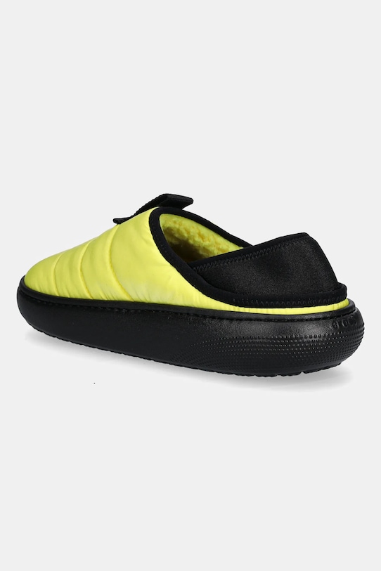 Женские тапочки Crocs Puff Moc стеганые, желто-черный — фото 3