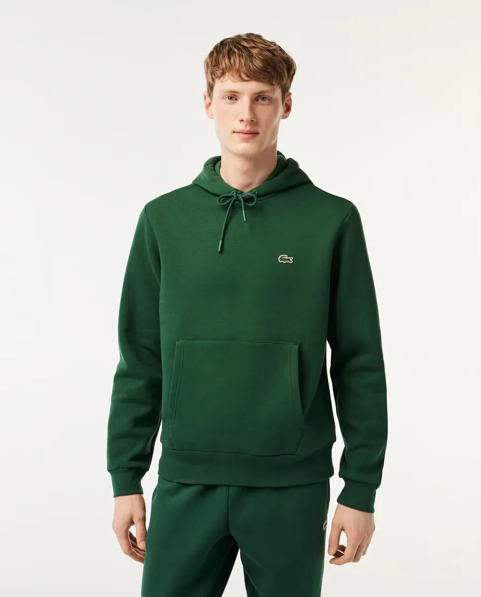 

Мужская толстовка с капюшоном из флиса Lacoste, зеленый