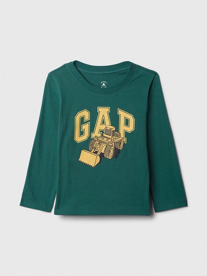 

Лонгслив GAP Longsleeve, зеленый
