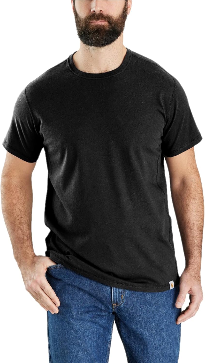 

Мужская легкая футболка Carhartt свободного кроя с коротким рукавом, Black, Черный, Мужская легкая футболка Carhartt свободного кроя с коротким рукавом, Black