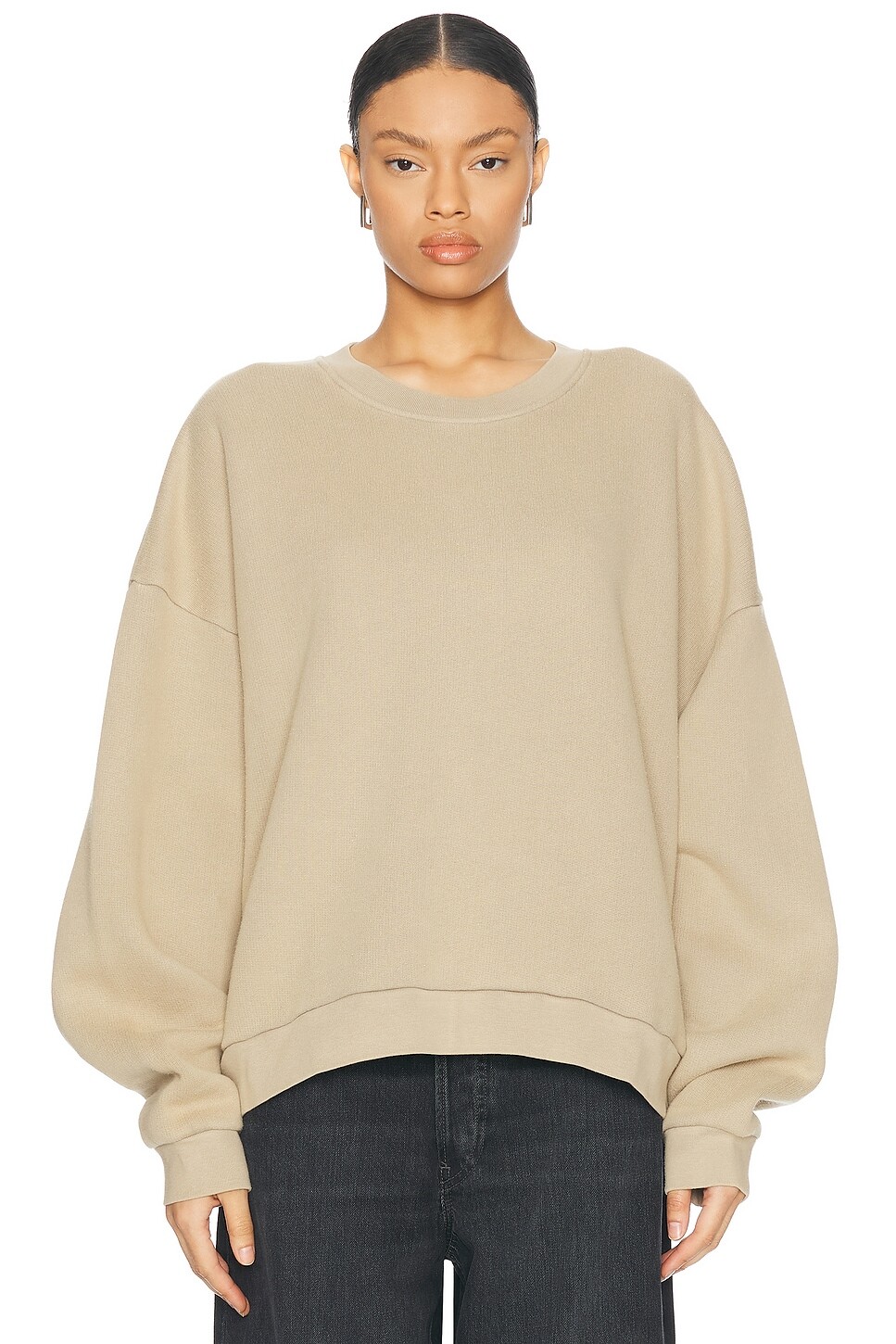 

Свитер Fester с круглым вырезом Acne Studios, цвет Concrete Grey