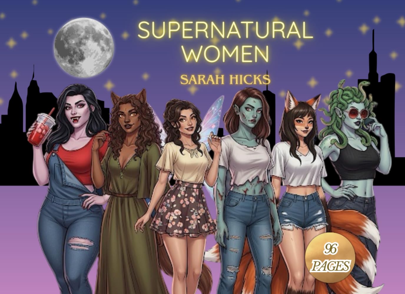 

Supernatural Women | Adult Coloring Book For Women: Fantasy Adult Coloring book for Women (Supernatural Beings Coloring Books) (Independently published)