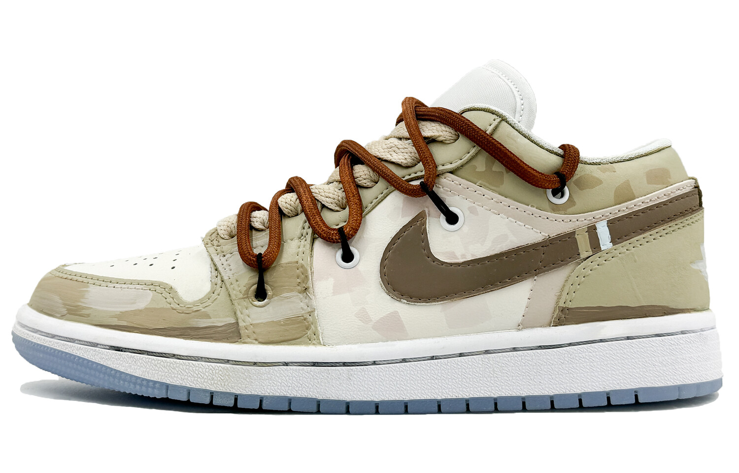 

Кроссовки Air Jordan 1 Vintage Basketball Shoes Women's Low-top Yellow, желтый